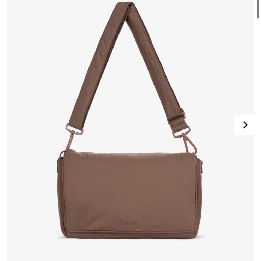 SOLD Calpak hazelnut stroller caddy bag